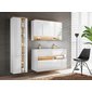 Zrcadlová koupelnová skříňka Bahama white 120 cm – bílá / dub wotan, 3 dvířka 03