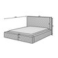 Dvoulůžková postel Princce - 180 x 200 cm - rozměry