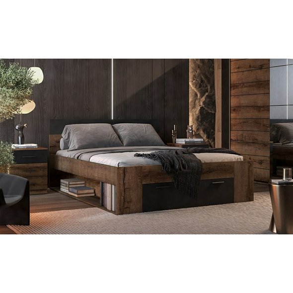 Manželská postel BETA s úložným prostorem 160 × 200 cm