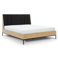 Stylová dvoulůžková postel Black Loft 160 x 200 cm