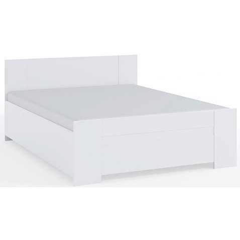 Dvoulůžková postel Bono - 160x200 cm - bílá - 01