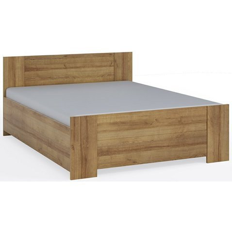 Moderní manželská postel Bono 160x200 cm - dub zlatý - 01