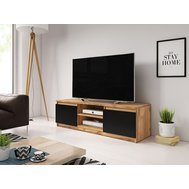 TV stolek Dingo 120 cm dub wotan / černý