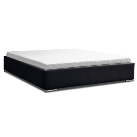 Černá čalouněná postel Taras - 160 x 200 cm - 01