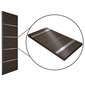 Designová šatní skříň Arvin 200 cm - bílá/černá - lišty na dveřích
