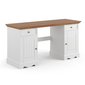 Psací stůl z masivu borovice Belluno Elegante 1 - bílá / dub PL023B/D