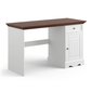 Masivní psací stůl Belluno Elegante 2 - bílá / ořech PL031B/O