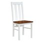 Celodřevěná jídelní židle Belluno Elegante 1 - bílá / ořech DRM KT10/36SO