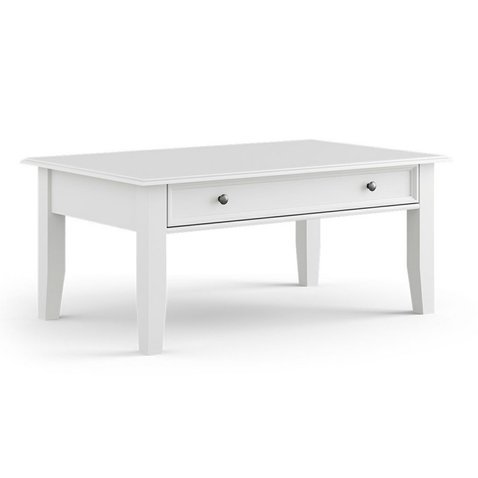 Konferenční stolek se šuplíkem Belluno Elegante 1 - bílá PL006B