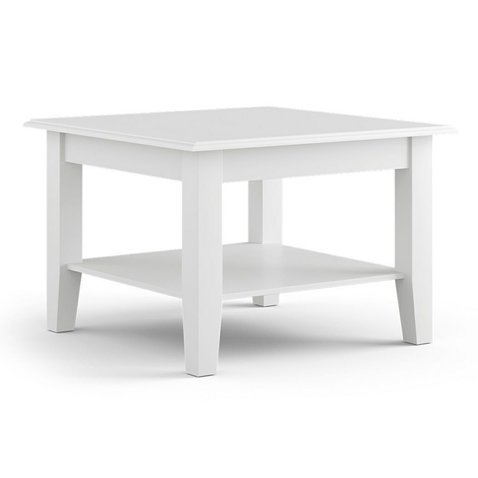 Malý konferenční stolek z masivu borovice Belluno Elegante 2 - bílá PL029B