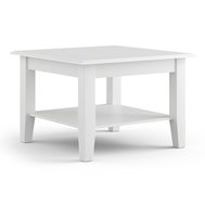 Malý konferenční stolek z masivu borovice Belluno Elegante 2 - bílá