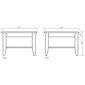 Malý konferenční stolek z masivu borovice Belluno Elegante 2 - bílá 08