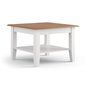 Malý konferenční stolek z masivu borovice Belluno Elegante 2 - bílá /dub PL029B/D