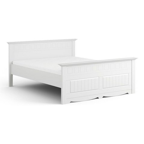 Dvoulůžková postel Belluno Elegante 2 - 140 x 200 cm - bílá 01