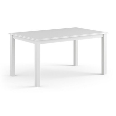 Rozkládací jídelní stůl z masivu borovice Belluno Elegante - bílá PL022B