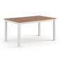 Rozkládací jídelní stůl z masivu borovice Belluno Elegante - bílá / dub PL022B/D