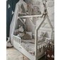 Dětská domečková postel Bianco Plus s úložným prostorem - reálné foto bílá