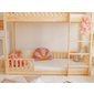Patrová domečková postel Bianco - 90 x 190 cm - přírodní borovice 11