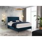 Čalouněný boxspring Blanca s matrací - 140 x 200 cm - tmavě modrá navy