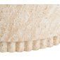 Kulatý stolek BONN 75 cm – přírodní vzhled travertinu