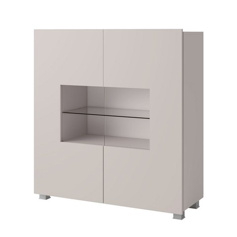 Komoda s LED osvětlením CALABRINI - kašmír 01