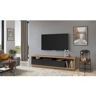 TV stolek Celine - dub wotan / černý mat