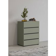 Šuplíková komoda Cross - pine green / černá Šuplíková komoda Cross - pine green / černá
