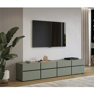 Moderní TV stolek Cross 225 cm - pine green / černá Moderní TV stolek Cross 225 cm - pine green / černá