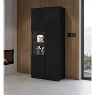 Moderní černá vitrína Cross