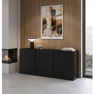 Moderní komoda Cross 180 cm – černá elegance