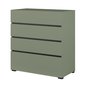 Komoda Cross se šuplíky - pine green / černá 02