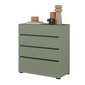 Komoda Cross se šuplíky - pine green / černá 03