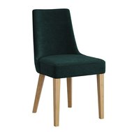 Čalouněná jídelní židle Carini - zelená