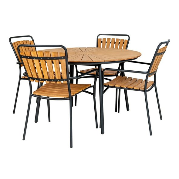 Zahradní jídelní set Cleveland – stůl a 4 židle