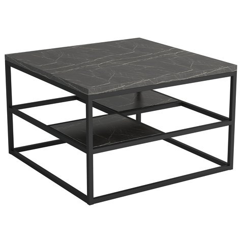 Moderní konferenční stolek Corys 4 - černý mramor - 01