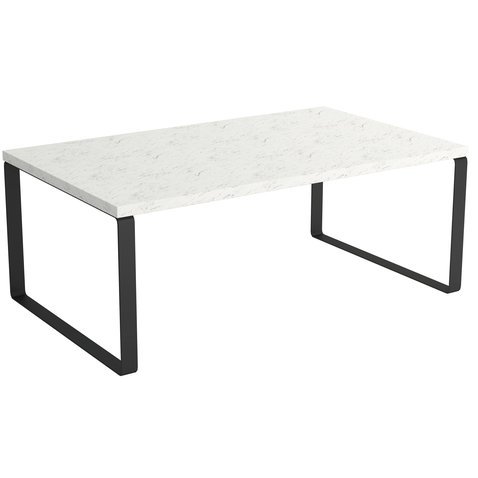Minimalistický konferenční stolek Cova 5 - světlý mramor - 01