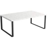 Minimalistický konferenční stolek Cova 5 - světlý mramor
