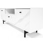 Televizní stolek s policí Veroli - bílá/bílý mramor - 03