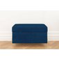 Čalouněná lavice s úložným prostorem Dancan Borgo - tmavě modrá 02