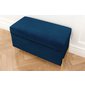 Čalouněná lavice s úložným prostorem Dancan Borgo - tmavě modrá 03