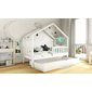 Masivní postel Domi bis s úložným prostorem - 90 x 200 / bílá 02