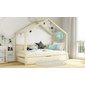 Masivní postel Domi bis s úložným prostorem - 90 x 200 / přírodní 03