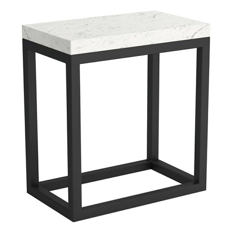 VÝPRODEJ - Stylová nástěnná police Duro 5 - světlý mramor 02