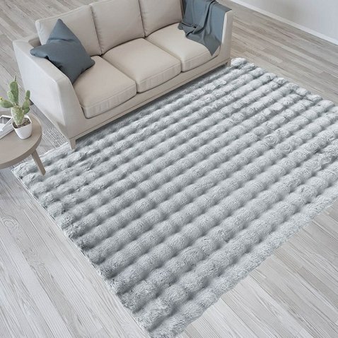 Kusový koberec Merlin 3D - 80 x 150 cm / šedá 01