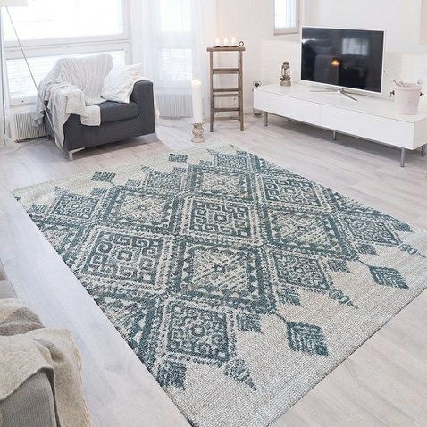 Obdélníkový koberec Roxanne 02 / mátová - 160 x 220 cm - 01