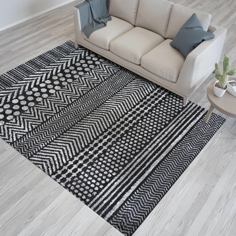 Moderní koberec Lara 08 / šedá - 120 x 170 cm - 01
