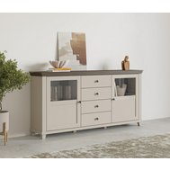 Komoda Evora 1 béžová / dub dunin – elegantní klasika do interiéru 01