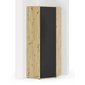 Předsíňová rohová skříň Emi 2 - dub artisan / černá