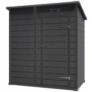 Plastový zahradní domek ESSENTIAL 6×4 – tmavě šedý