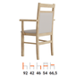 Jídelní židle F6 s područkami - buk / Inari 23 - 04